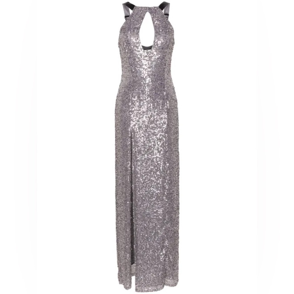 Elisabetta Franchi‎ halterneck sequined maxi dress